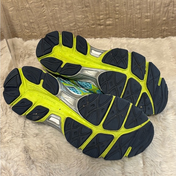 Asics Women's Sneakers - Blue and Green - Picture 5 of 8